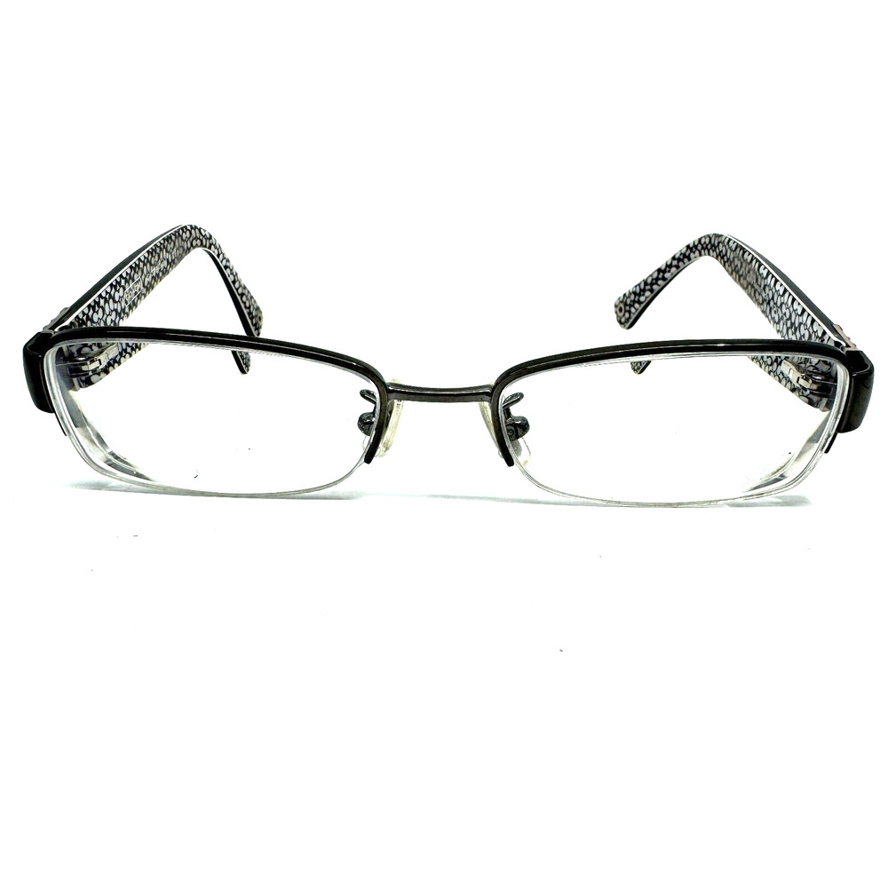 Coach HC 5027B (Cecily) 9081 50-17-135 Silver Half Rim Eyeglasses Frame H9911
